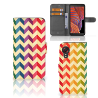 Samsung Galaxy Xcover 5 | Telefoon Hoesje | Zigzag Multi Color - thumbnail