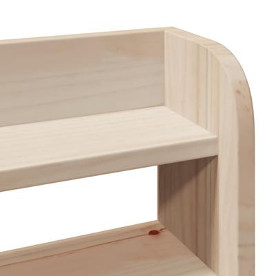 Bedframe met hoofdbord massief grenenhout 200x200 cm