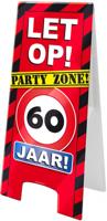 Pas op bord party zone 60 jaar - thumbnail