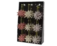 Hanger kerstbal plastic 3kl.ass Kerstversiering Decoris - Decoris - thumbnail