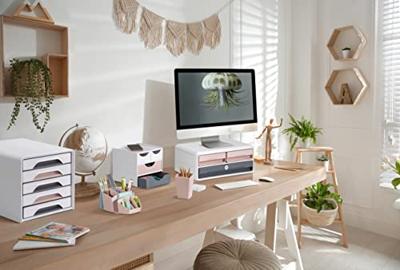 Mineral by Cep pennenbakje met 8 vakjes, roze