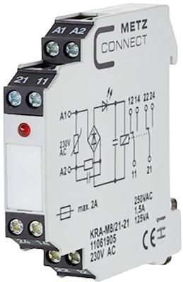 Metz Connect 11061905 Koppelelement 230 V/AC (max) 2x wisselcontact 1 stuk(s)