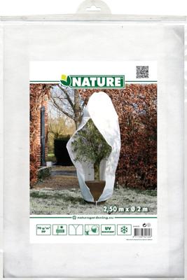 Winterafdekhoes met rits 70 g/m2 wit 200 x 250 cm