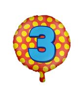 Paperdreams happy folie ballon - 3 jaar - thumbnail