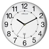 Unilux Mai Wave wandklok, radiogestuurd, diameter 37,5 cm, grijs-wit - thumbnail