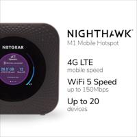 NETGEAR Nighthawk M1 Mobiele Router met 4G (MR1100-100EUS) | Tot 1Gbps snelheid | Werkt het beste met AT&T en T-Mobile|Verbindt tot 20 apparaten | Overal beveiligd draadloos netwerk - thumbnail