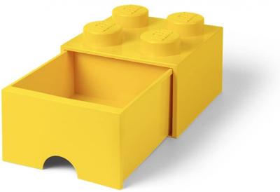 Room Copenhagen LEGO Brick Drawer 4 Geel opbergdoos