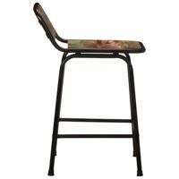 Barkrukken 4 st 46x35,5x70 cm massief gerecycled hout - thumbnail