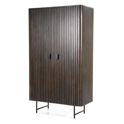 Eleonora Opbergkast 'Remi' Mangohout en metaal, kleur Bruin, 170 x 96cm Eleonora Opbergkast 'Remi' Mangohout en metaal, kleur Bruin, 170 x 96cm