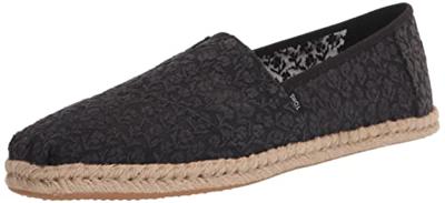 Toms Alpargata Rope Floral Lace 10019818 Zwart-36 maat 36