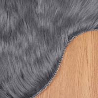 Nep Schapenvacht Tapijt Tafalla Antraciet 80 x 120 cm Polyester - thumbnail