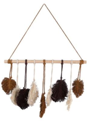 Wandversiering Leaf stof 63x2x87cm