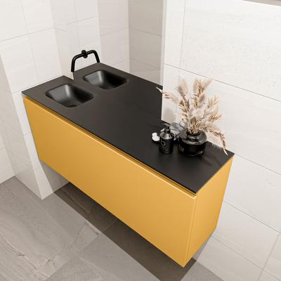 MONDIAZ OLAN 120cm toiletmeubel ocher. LEX wastafel urban links geen kraangat MONDIAZ OLAN 120cm toiletmeubel ocher. LEX wastafel urban links geen kraangat