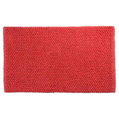 Differnz Popcorn badmat geschikt voor vloerverwarming 100% katoen 50 x 80 cm koraal Differnz Popcorn badmat geschikt voor vloerverwarming 100% katoen 50 x 80 cm koraal