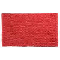 Differnz Popcorn badmat geschikt voor vloerverwarming 100% katoen 50 x 80 cm koraal - thumbnail