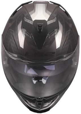 LS2 integraalhelm "ff818 storm iii sporty" helmet ff818 storm ii sporty matt black/grey m