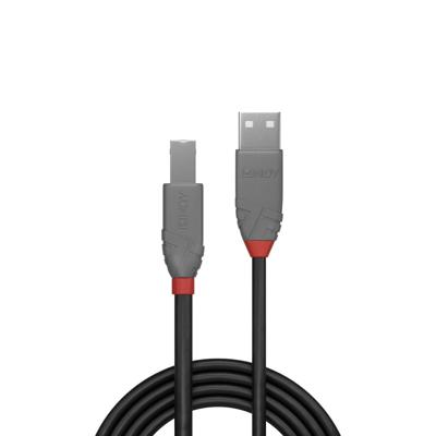 LINDY 36673 USB-kabel USB 2.0 USB-A stekker, USB-B stekker 2.00 m Zwart LINDY 36673 USB-kabel USB 2.0 USB-A stekker, USB-B stekker 2.00 m Zwart