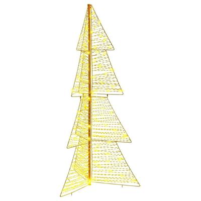 Kerstboom met 160 LED Warmwit 150 cm PET Kerstboom met 160 LED Warmwit 150 cm PET
