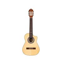 Ortega RQ38 Requinto Series Pro Natural 1/2-formaat klassieke gitaar met gigbag - thumbnail