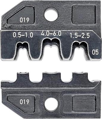 Knipex Krimpprofiel voor niet-gesoleerde open aansluitstekkers 4,8 + 6,3 mm - 974905