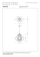 Lucide MAURO - Hanglamp Kinderkamer - 1xE27 - Groen - thumbnail