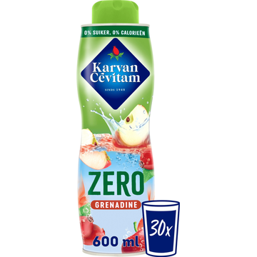 Karvan Cevitam Zero Grenadine Siroop 600 ml bij Jumbo