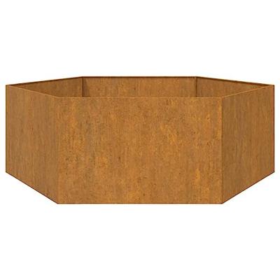 VidaXL Plantenbak roestig 138x120x45 cm cortenstaal