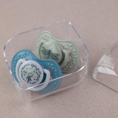 Difrax LOVI Dynamic Pacifier 0-3 Months Botanic Blue Green - Fopspeen