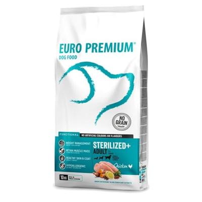 Euro Premium Grainfree Adult Sterilized+ Chicken & Potatoes hondenvoer 2 x 10 kg