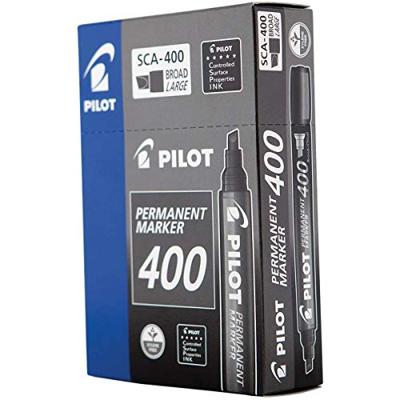 Permanente markeerstift Pilot SCA-400 Zwart (12 Stuks)