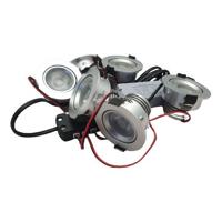Set 4 x 4 Watt dimbare led inbouwspots Aluminium - 2700K - thumbnail