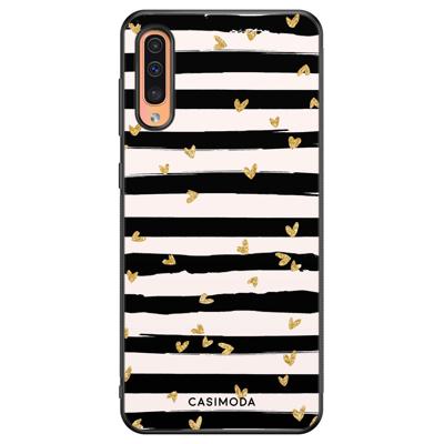 Samsung Galaxy A50/A30s hoesje - Hart streepjes