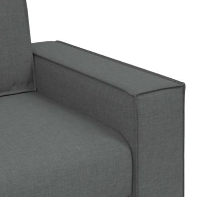 2-zitsbank Donkergrijs 180x78x84 cm Stof