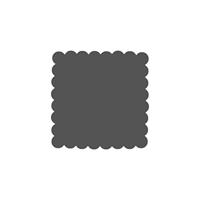 Vaessen Creative • figuurpons vierkant schulp fijn jumbo - thumbnail