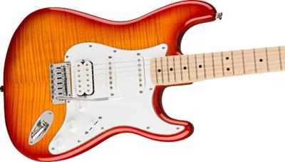Squier Affinity Series Stratocaster FMT HSS MN Sienna Sunburst elektrische gitaar