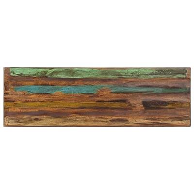 Bankje 110 cm massief gerecycled hout en staal