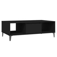 VidaXL Salontafel 103,5x60x35 cm bewerkt hout zwart - thumbnail