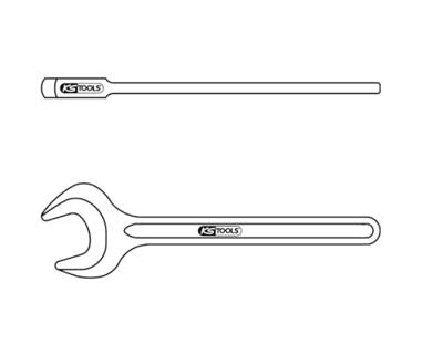 KS Tools 5170538 517.0538 Enkelvoudige steeksleutel Sleutelbreedte (metrisch) 38 mm