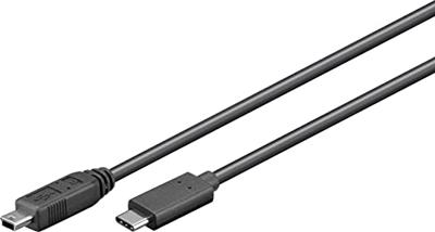 goobay USB-C 2.0 naar Mini USB-B 2.0 adapter goobay USB-C 2.0 naar Mini USB-B 2.0 adapter