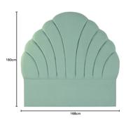 Hoofdbord DKD Home Decor Groen Hout MDF 157 x 8 x 160 cm 168 x 10 x 160 cm - thumbnail