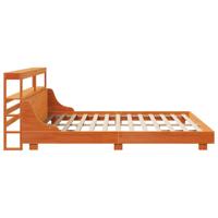 Bedframe zonder matras massief grenenhout wasbruin 200x200 cm - thumbnail