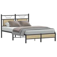 Bedframe zonder matras hout sonoma eikenkleurig 120x190 cm - thumbnail