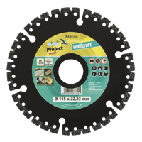 Wolfcraft Diamantdoorslijpschijf | ProMulti | Ø115mm | 1 stuk - 8334000 - thumbnail