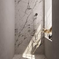 Thermostatisch Inbouwdoucheset Brauer Chrome 20 cm Hoofddouche Wandarm 3 Standen Handdouche op Glijstang Chroom Brauer - thumbnail