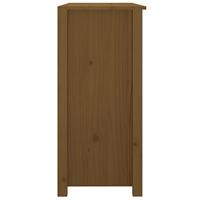 Dressoir 100x35x74 cm massief grenenhout honingbruin - thumbnail