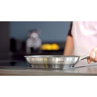 Tefal Virtuoso Koekenpan 24 cm RVS - thumbnail