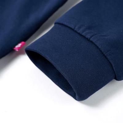 Kindertrui vlinderprint 104 marineblauw