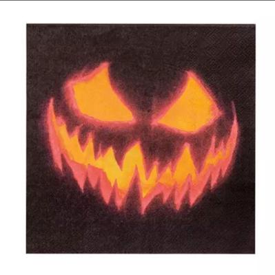 Papieren servetten Creepy Pumpkin 20 stuks Halloween Boland Timstor - Timstor