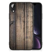 Apple iPhone XR Houten Print Telefoonhoesje Steigerhout - thumbnail