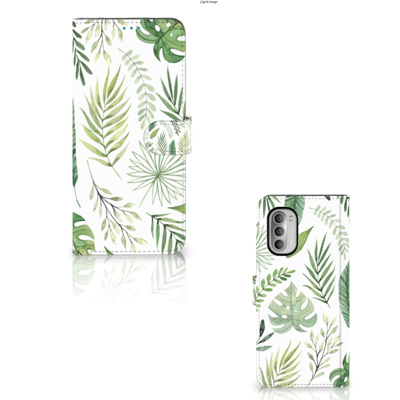 Motorola Moto G51 5G Hoesje Leaves | Portemonnee hoesje